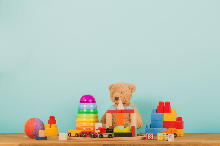 Baby Products on a wooden table with a baby blue background