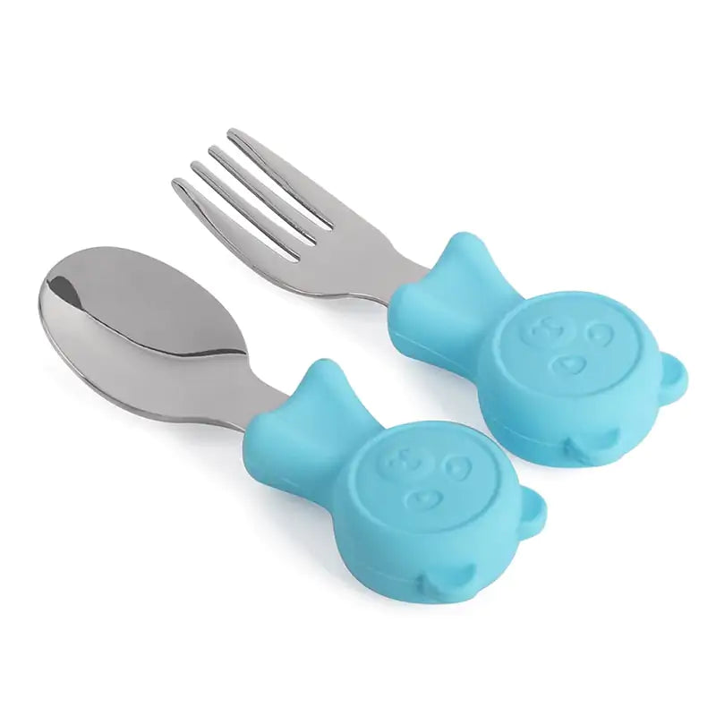 Kids Stainless Steel Utensils, blue