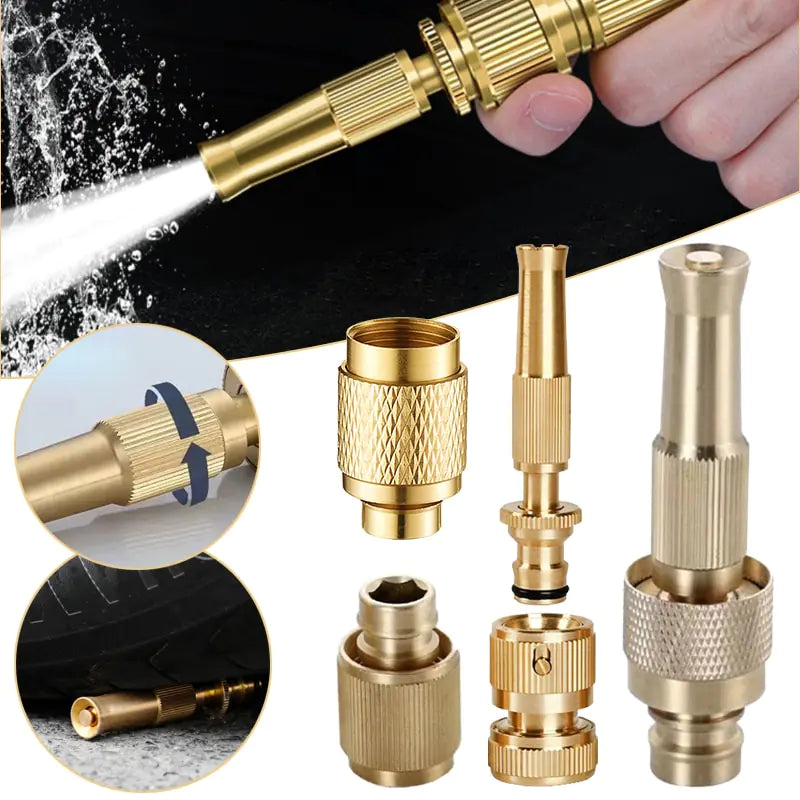 High Pressure Adjustable Brass Sprinkler Nozzle for Garden Irrigation