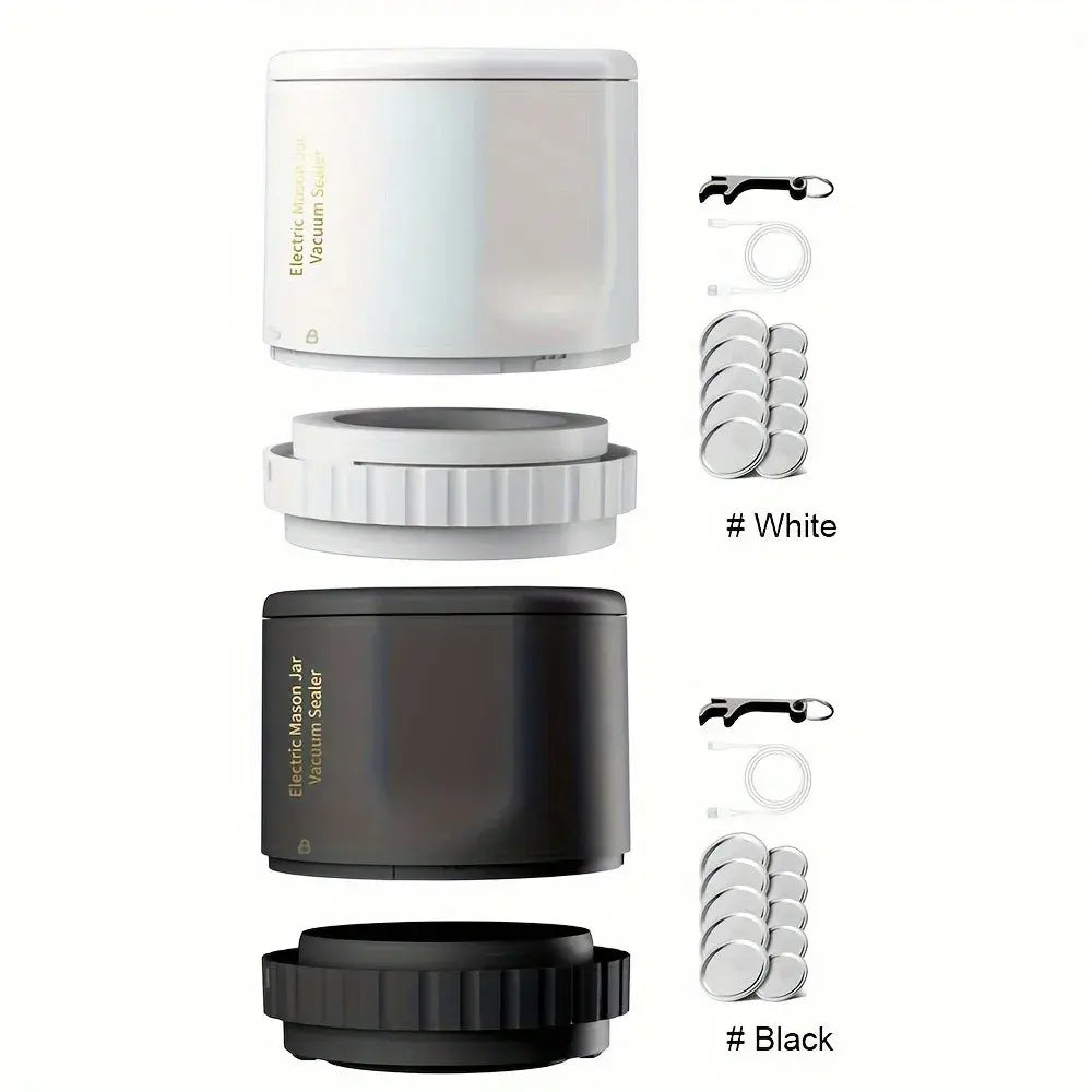 Electric Mason Jar Vacuum Sealer – Preserve Freshness and Extend Shelf Life
