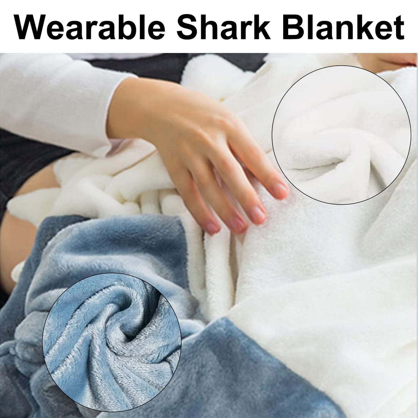 Shark Wearable Blanket – Cozy, Playful Loungewear for Ultimate Comfort