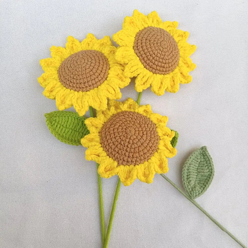Handmade Crochet Sunflower – Charming Addition to Your Home Decor