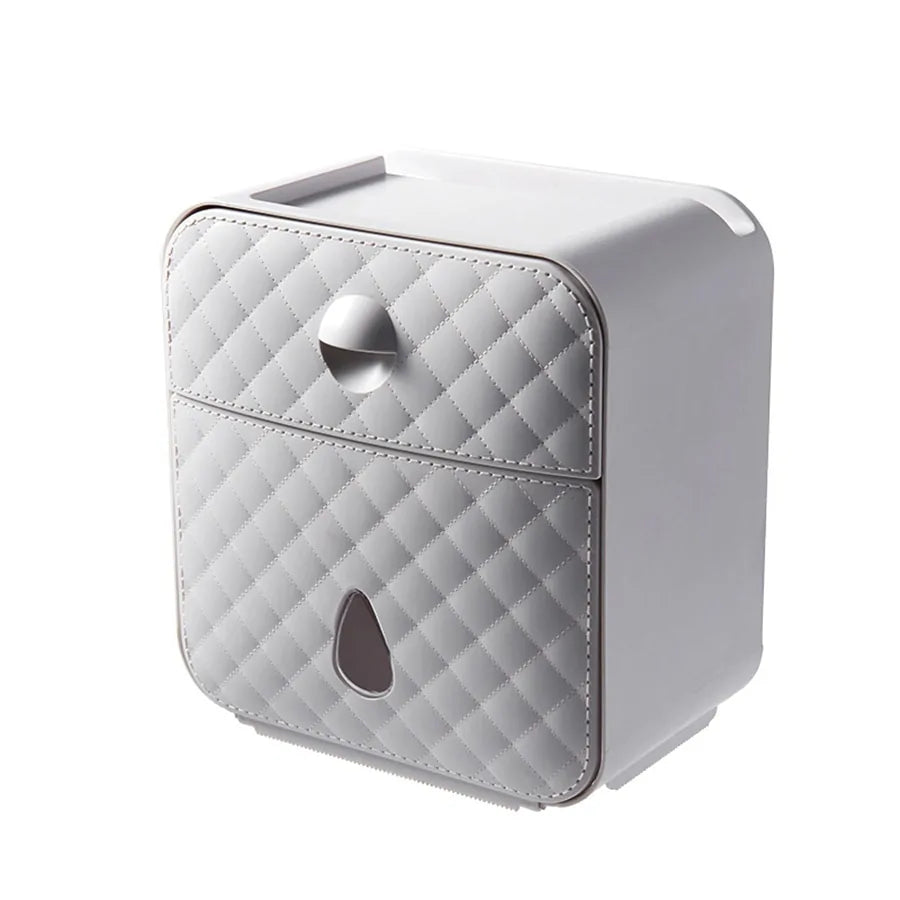 Waterproof Wall Mount Toilet Paper Holder - Hassle-Free Bathroom Organization