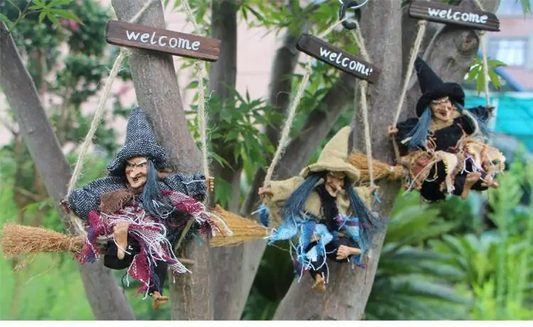 Kitchen Witch Hanging Decor - Enchant Your Cooking Space for Halloween