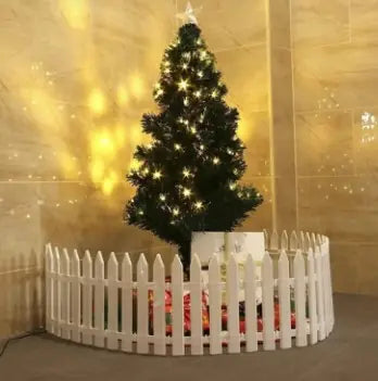 Valla blanca navideña para la decoración del hogar