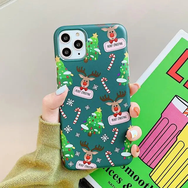 Christmas Reindeer iPhone Case Festive Holiday Phone Protection