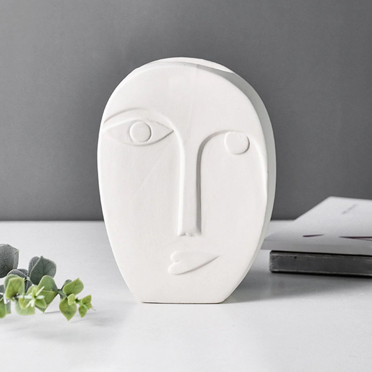 Human Face Expression Ceramic Plant Pots - Nordic Boho Minimalist Decor