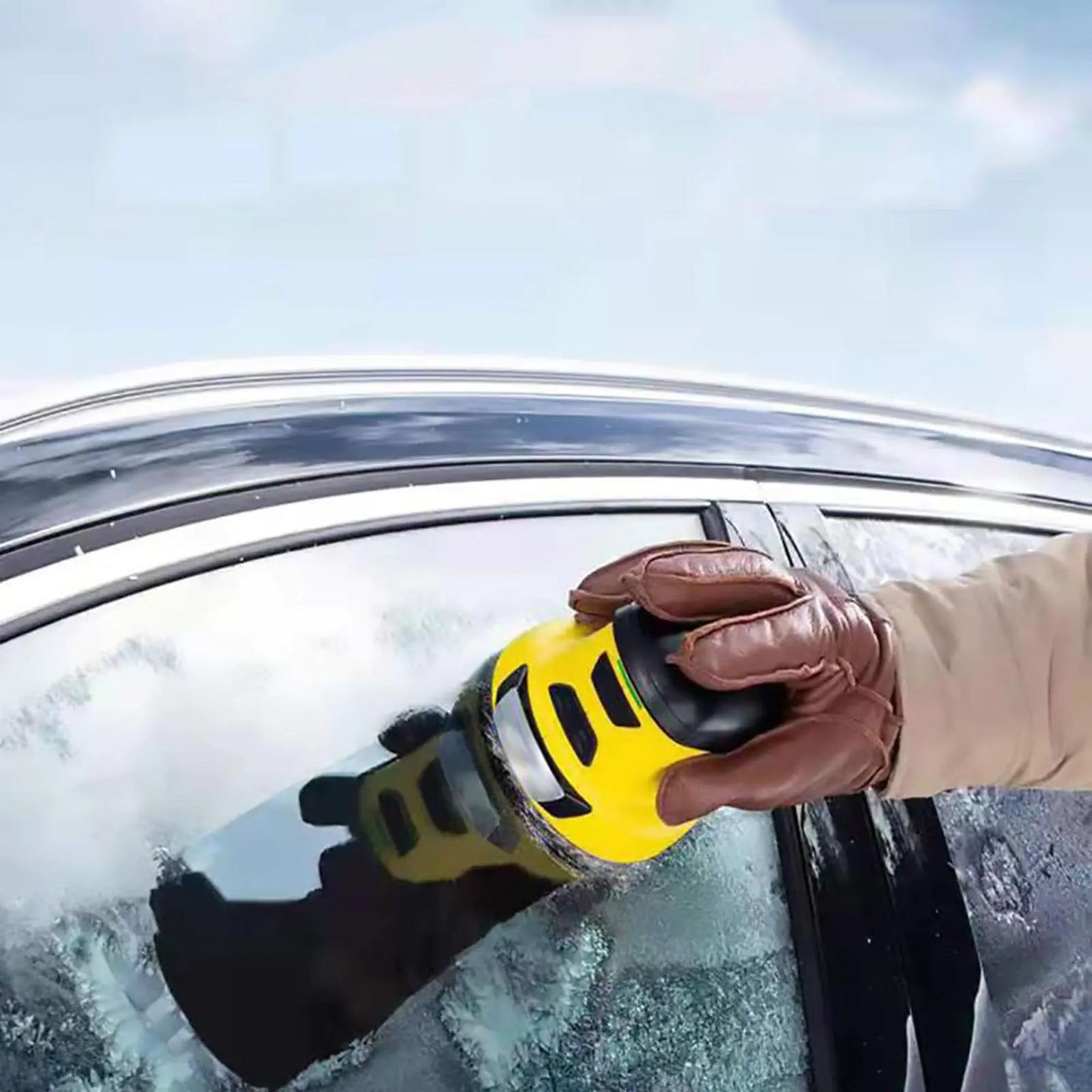 Rechargeable Car Snow Defroster – Electric Snow Scraper for Clear Windshield
