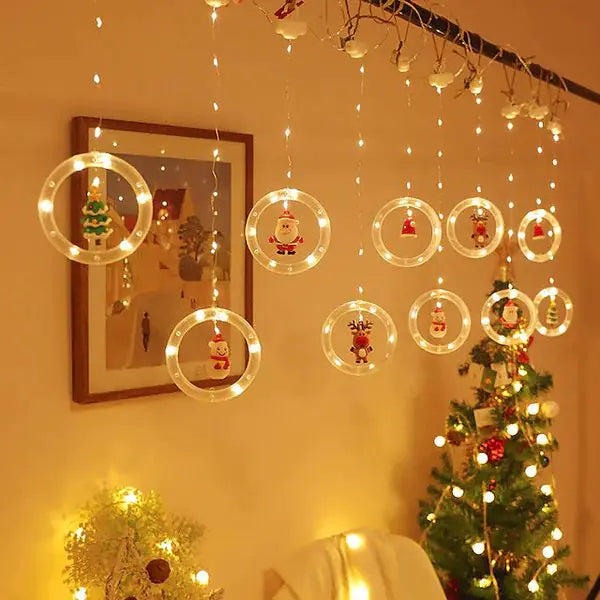 Christmas LED Holiday Light USB-Powered 8 Lighting Modes for Festive Decor