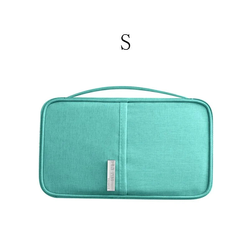 Travel Document Organizer, small blue