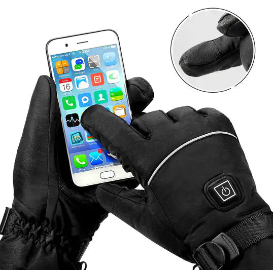 Heated Snow Gloves with Smart Heating Technology for Winter Sports & Outdoor Activities