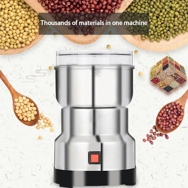 Mini Electric Coffee & Spice Grinder – Kitchen Essential for Grinding Beans, Nuts & Spices
