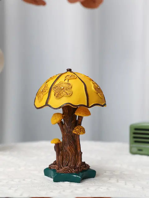 Creative Stained Plant Series Table Lamp – Colorful Resin Night Light
