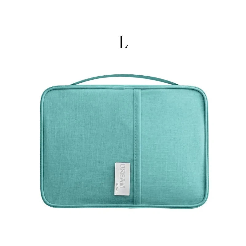 Travel Document Organizer, large blue