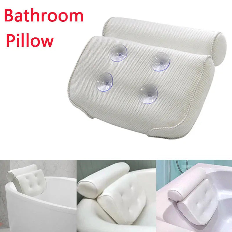 3D Mesh Spa Bath Tub Pillow with Suction Cups – Ultimate Relaxation & Comfort