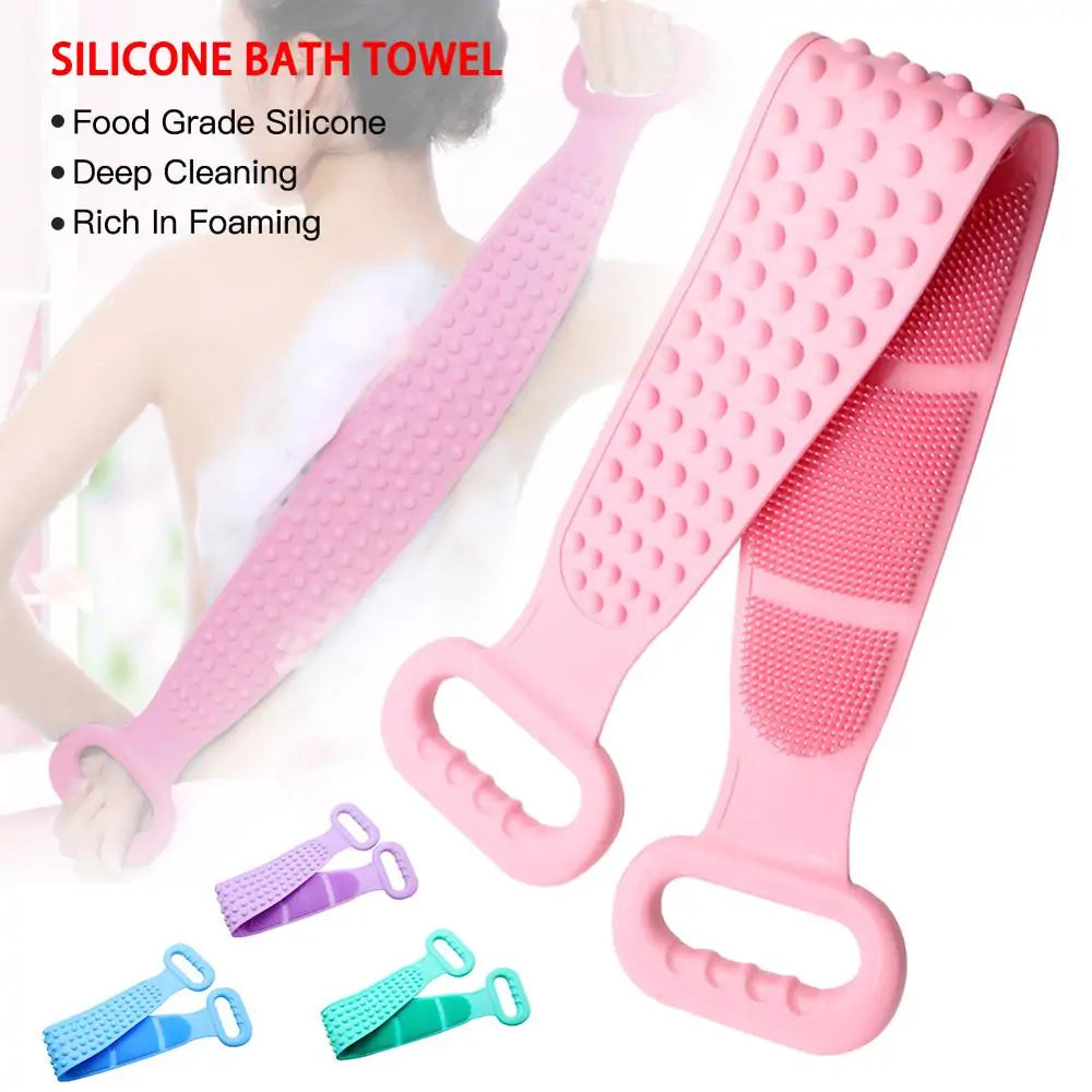 Silicone Exfoliating Bath Shower Body Scrub Belt – Eco-Friendly, Dual-Sided Exfoliation, Unisex