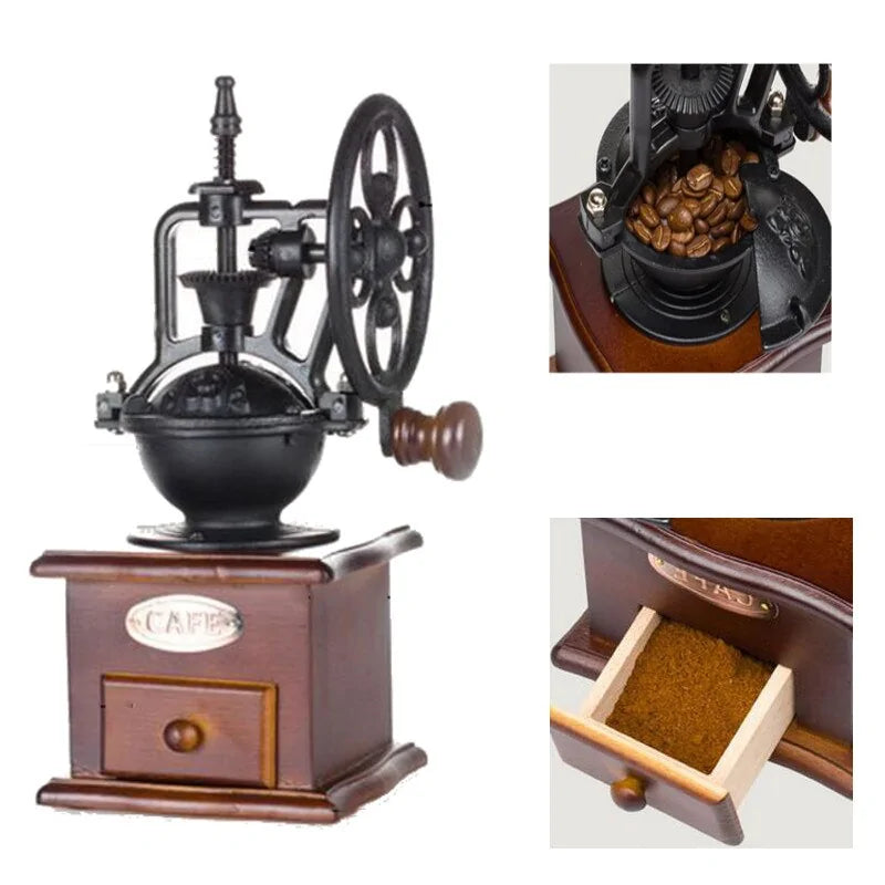 Wooden Manual Coffee Grinder - Enjoy Freshly Ground Coffee Anytime