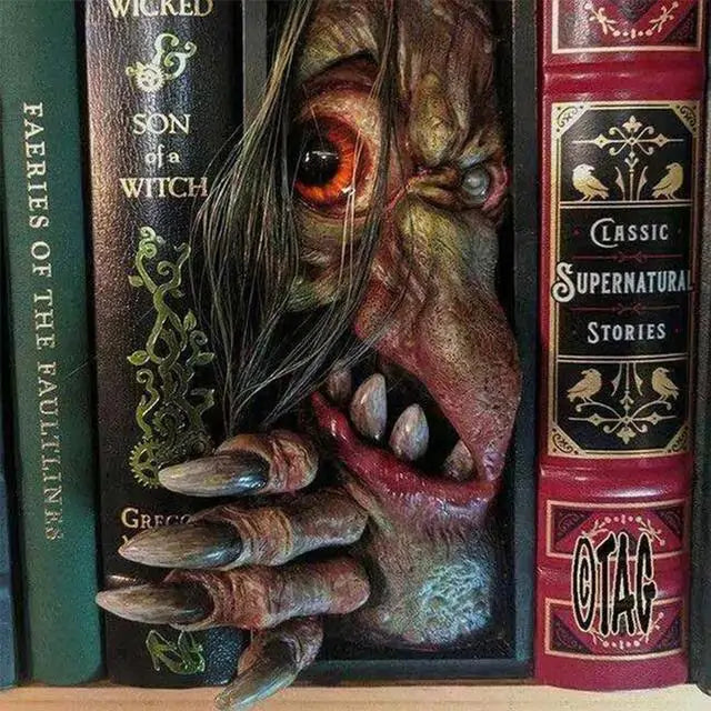 Halloween Bookmark and Bookend Spooky Resin Design for Book Lovers