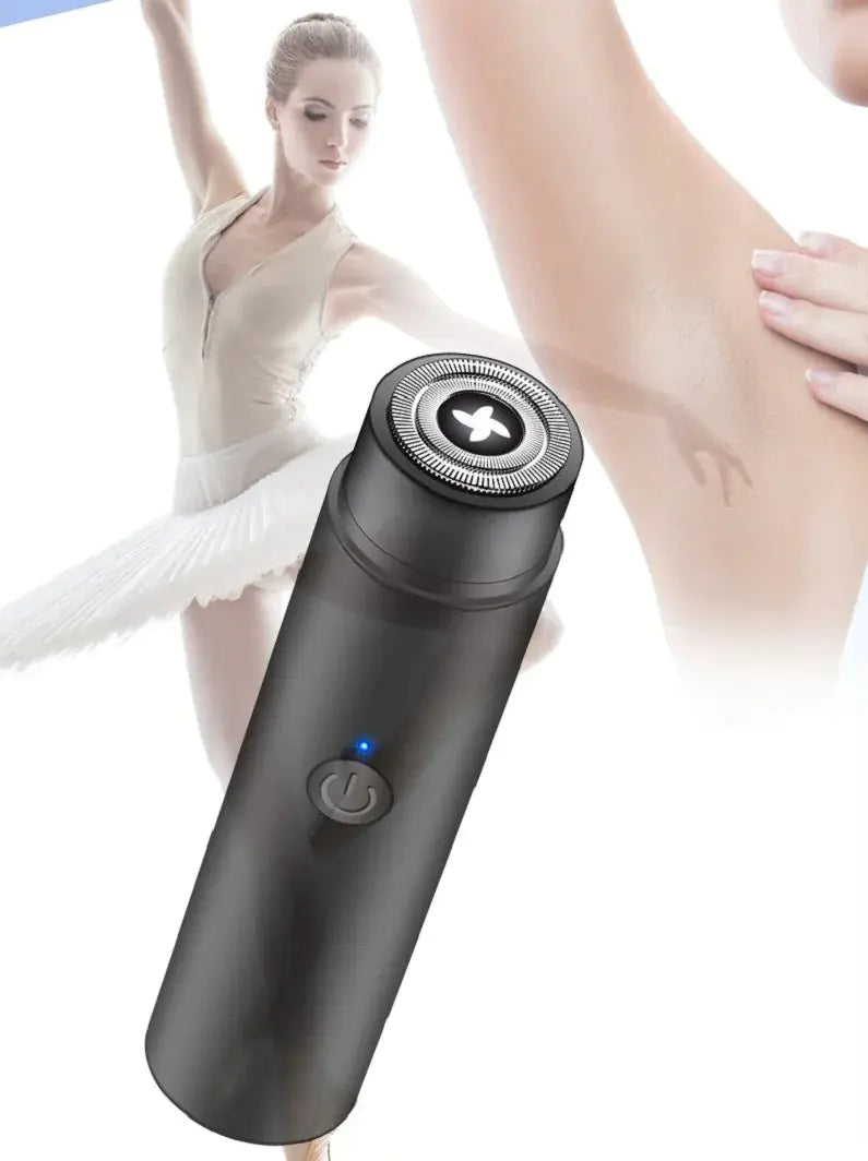 Mini Electric Epilator, black close-up