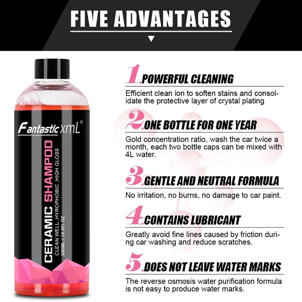 Car Wash Shampoo Super Foam – Ultra Concentrated for Glossy Finish and Dirt Removal
