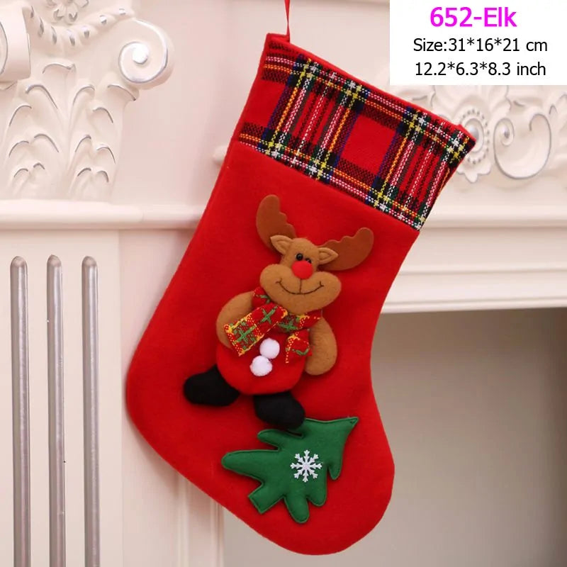 Santa Snowman Pendant Christmas Stockings Ornaments