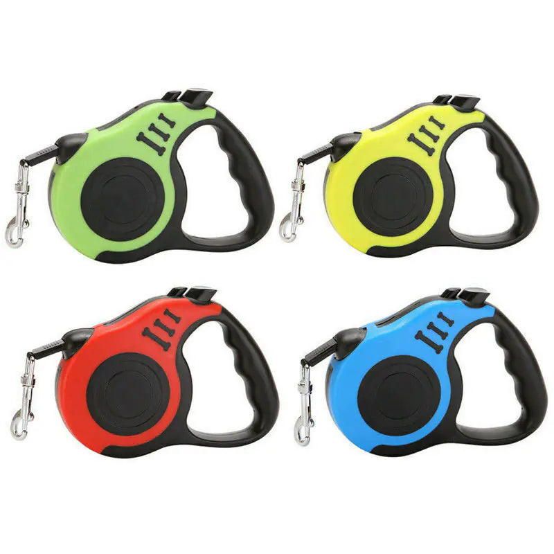 16FT Automatic Retractable Dog Leash – Durable, Tangle-Free, Color-Coded Design