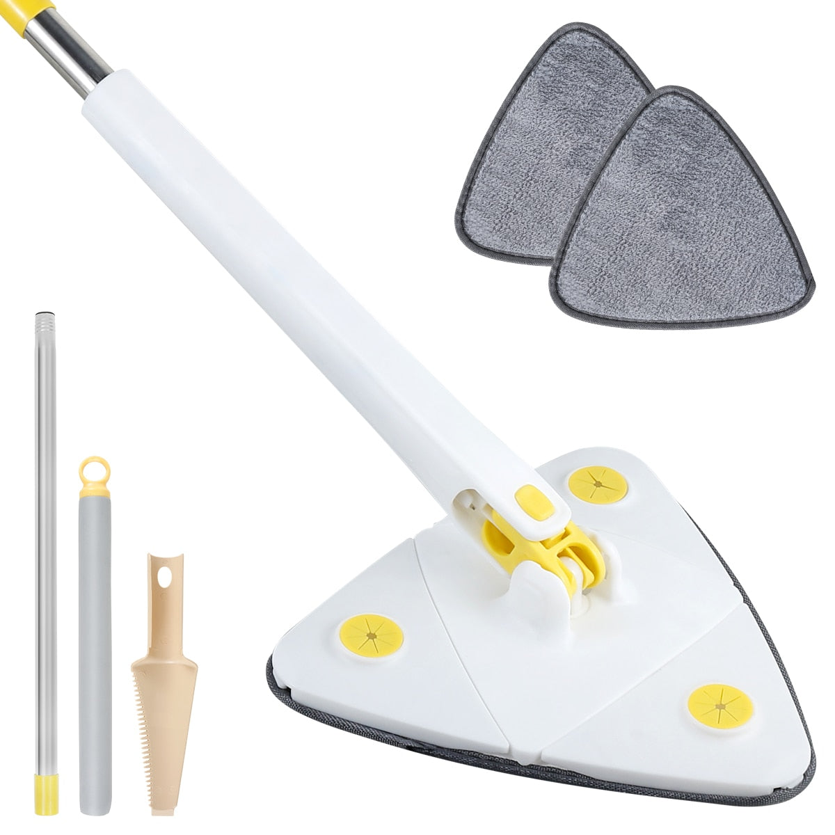 Self-Squeeze Triangular Mop – Effortless Cleaning for Tight Spaces