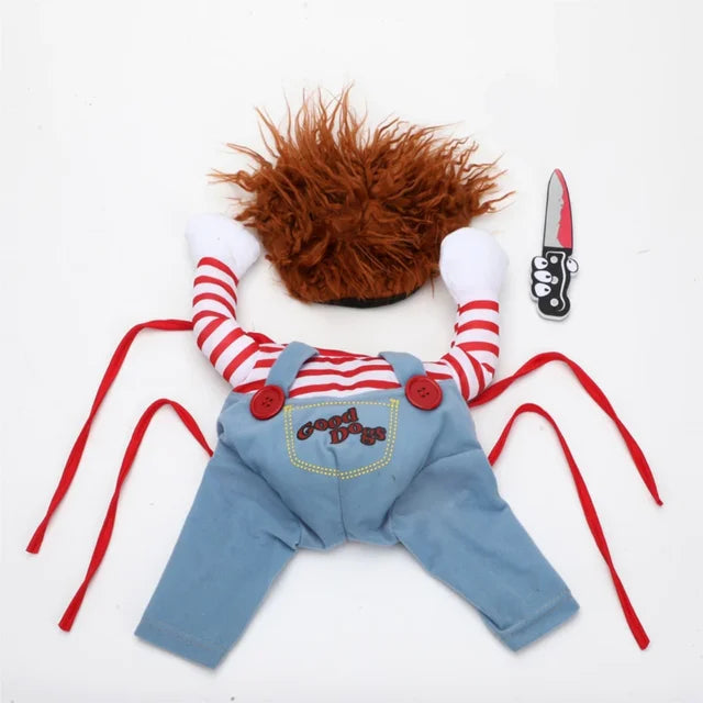 Halloween Pet Dog Costume - Chucky Doll Inspired