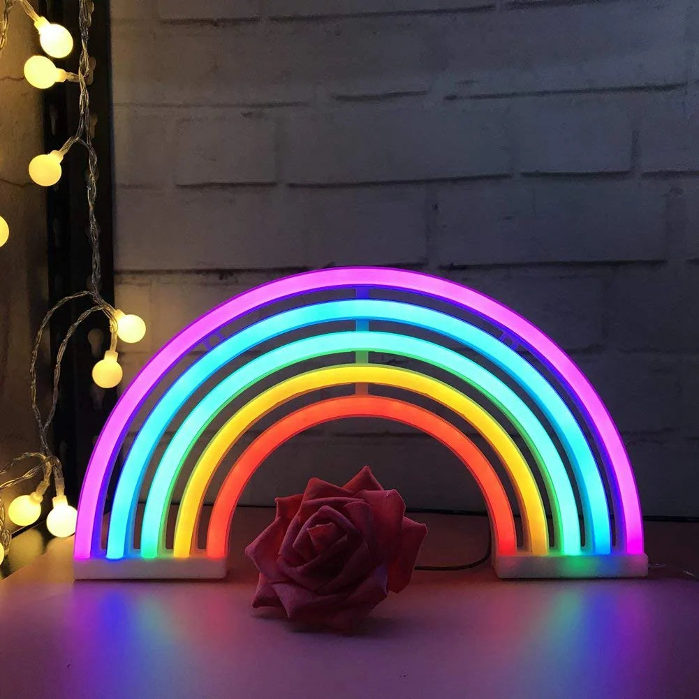 LED Rainbow Light Lamp for Home Décor – Colorful Mood Lighting