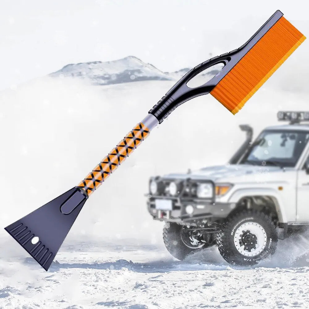 2-in-1 Snow Brush and Ice Scraper for Car Windshield - Winter Driving Essential