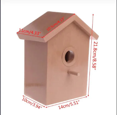 Pet Bird House Wooden Garden Tree House – Cozy Outdoor Retreat