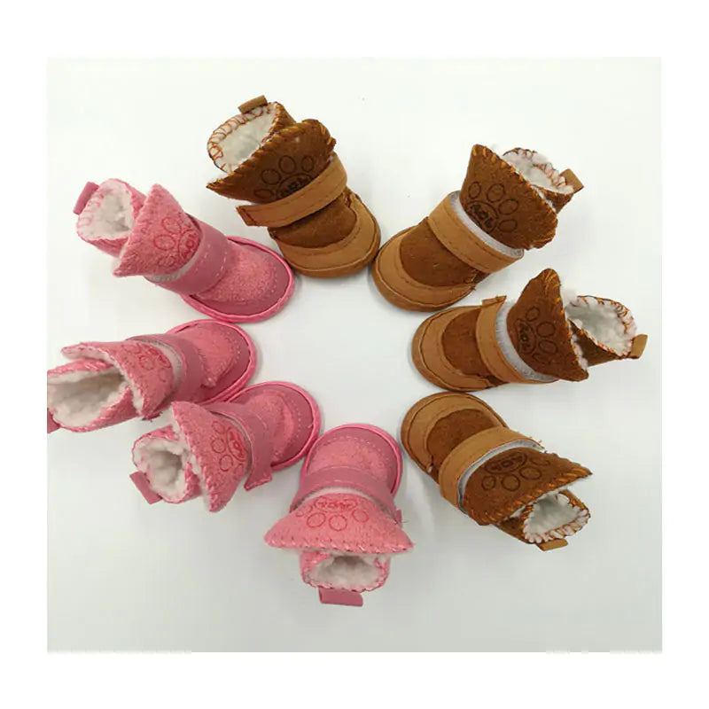 Pet Snow Boots – Cozy Cashmere Cotton Winter Boots for Dogs