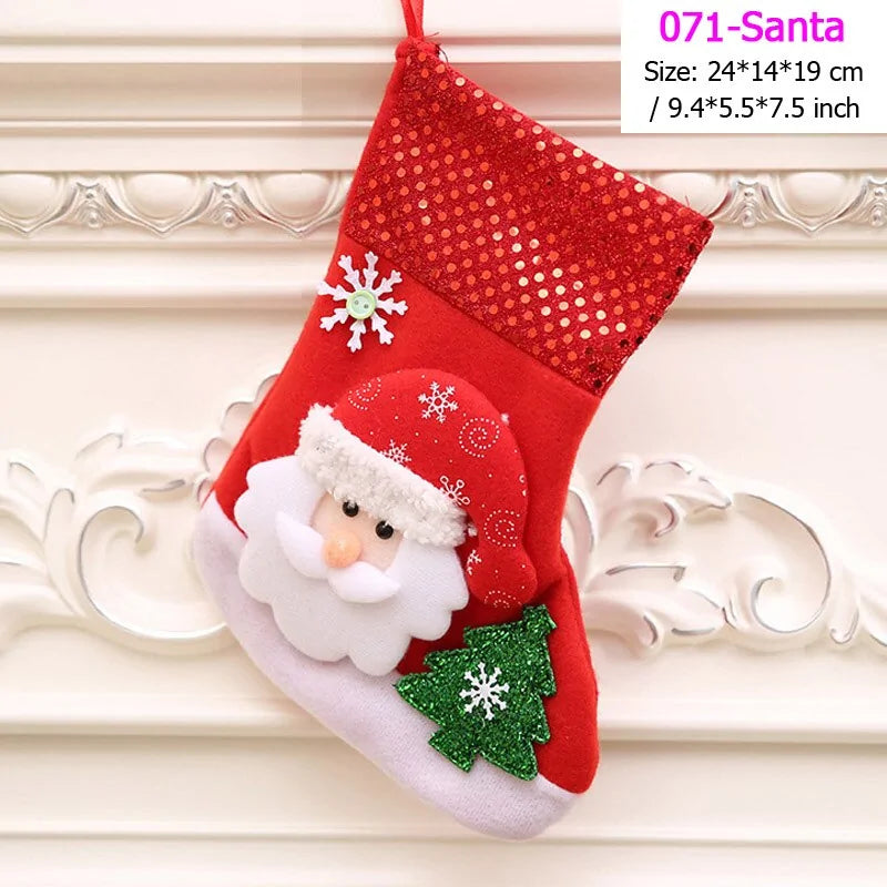 Santa Snowman Pendant Christmas Stockings Ornaments