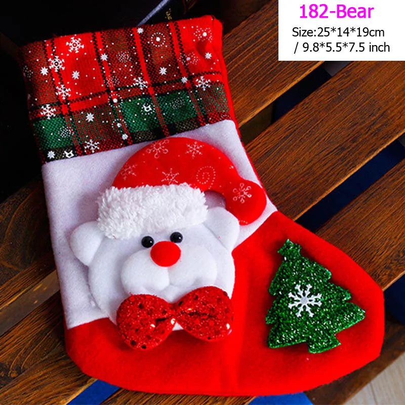Santa Snowman Pendant Christmas Stockings Ornaments