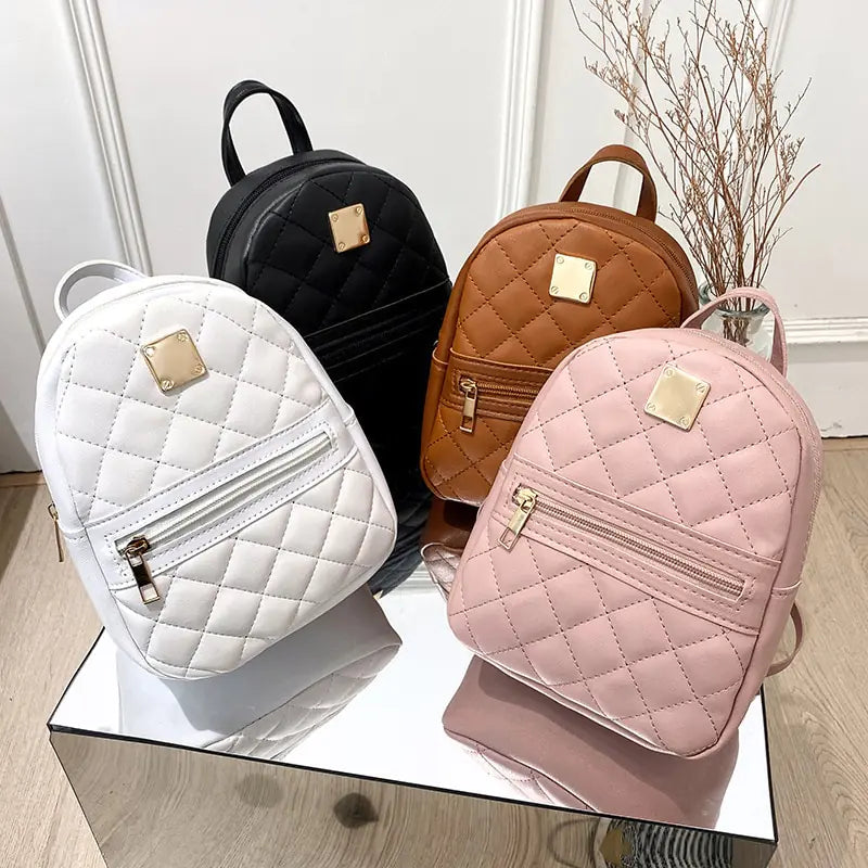 Mini Backpack for Women – PU Leather Multifunction Crossbody Bag