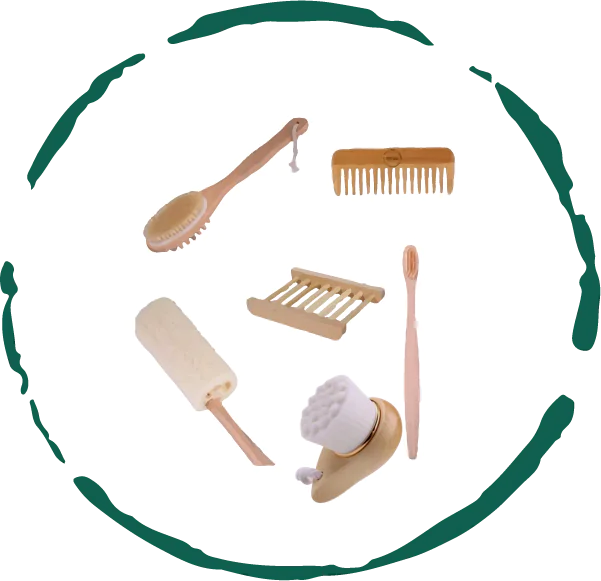 Paquete de accesorios de baño sin residuos
