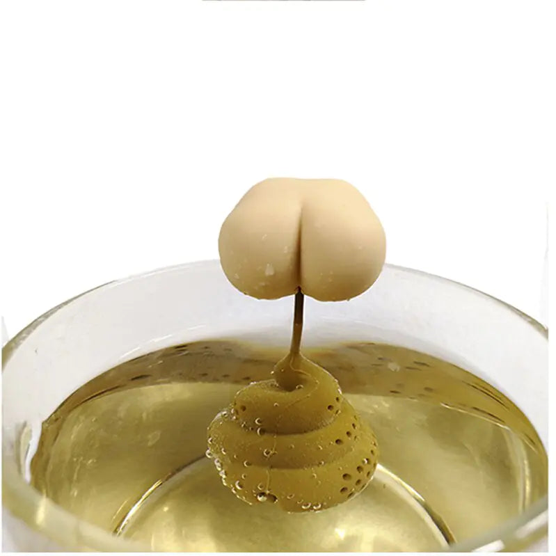 Funny Poop Design Silicone Tea Infuser – Reusable & Eco-Friendly Tea Brewing
