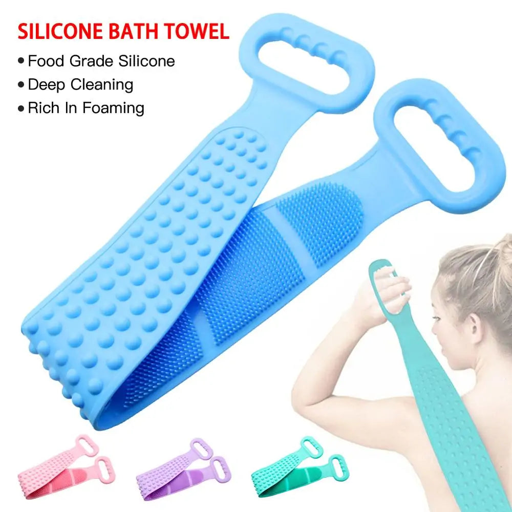 Silicone Exfoliating Bath Shower Body Scrub Belt – Eco-Friendly, Dual-Sided Exfoliation, Unisex