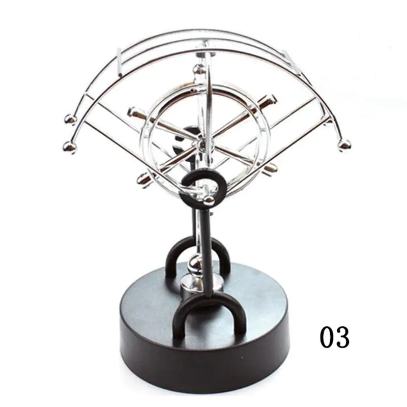 Miniature Newton Pendulum Physics Decor - Fun Science Desk Ornament