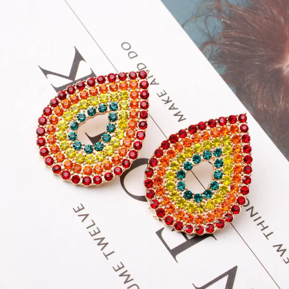 Rhinestone Teardrop Party Earrings – Elegant Statement Jewelry