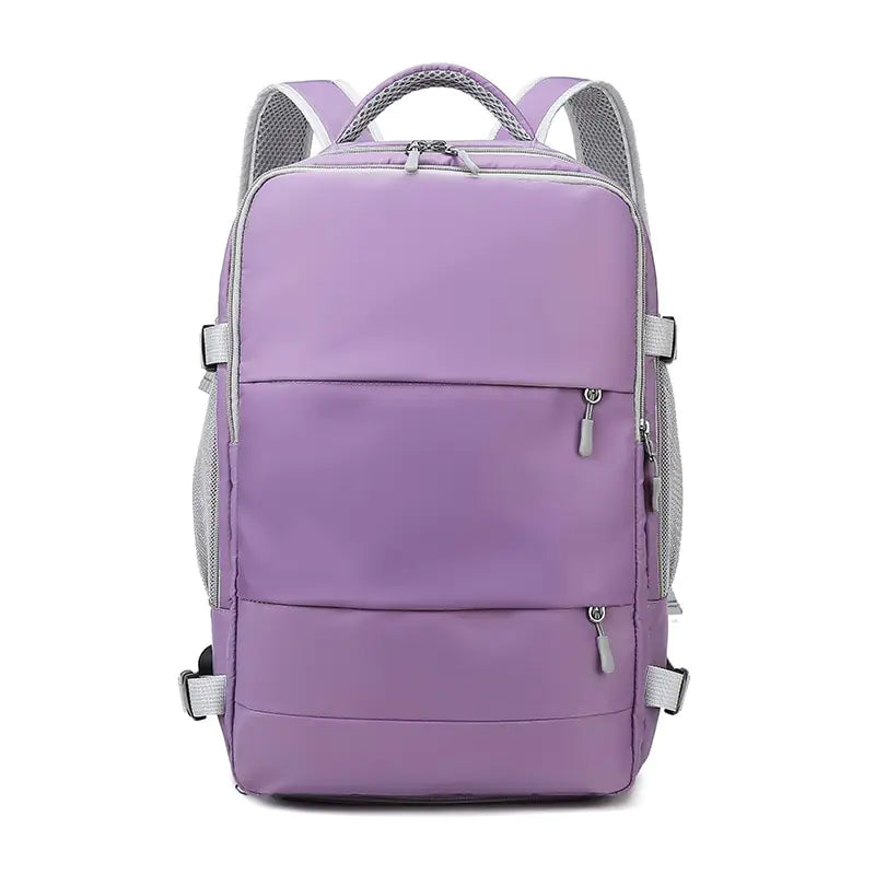 Travel Essentials Backpack, purple