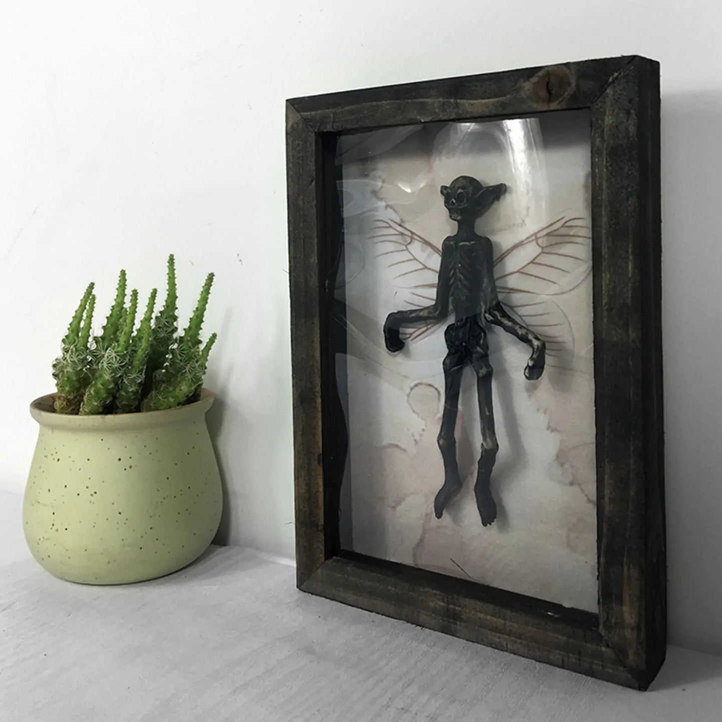 Halloween Goth Fairy Mythical Creature Solid Wooden Photo Frame