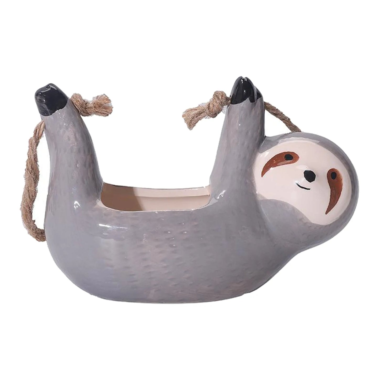 Cute Sloth Hanging Succulent Planter – Ceramic Air Plant Pot