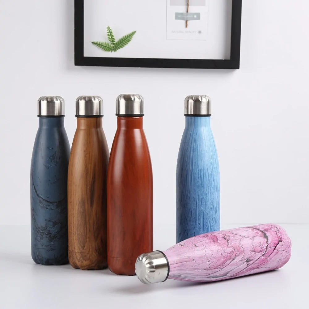Double-Wall Vacuum Insulated Stainless Steel Water Bottle - Temperature Retention