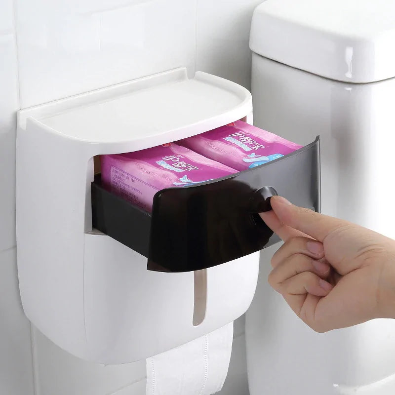 Dispensador de papel higiénico multiusos para montaje en pared
