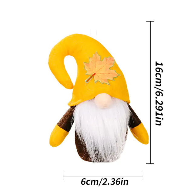 Dwarf Doll Ornaments – Gnome Pumpkin Sunflower Swedish Nisse Tomte Elf Plush for Autumn & Thanksgiving Decor