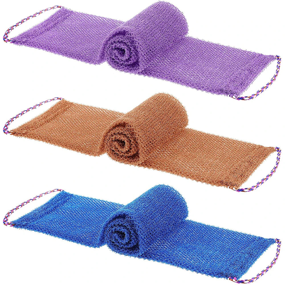 African Exfoliating Sponge rolled up