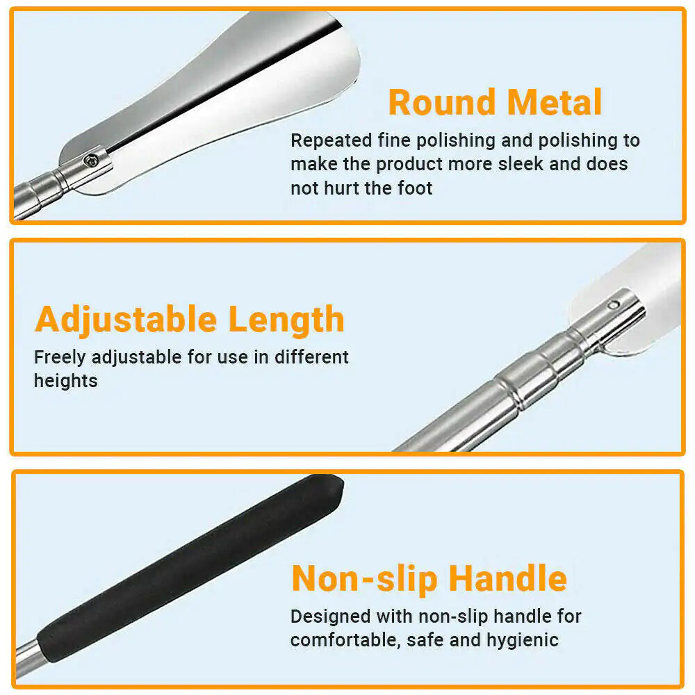 Extra Long Handle Shoe Horn – Effortless Shoe Wearing with Comfortable Glide