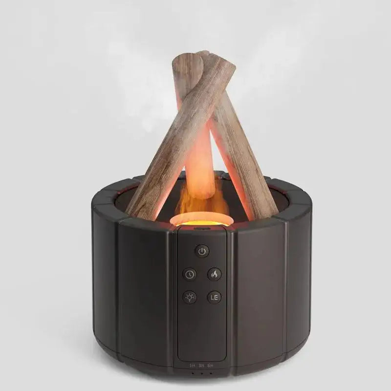 Bonfire Humidifier – Stylish Air Moisturizer with Flickering Fire-Like Light