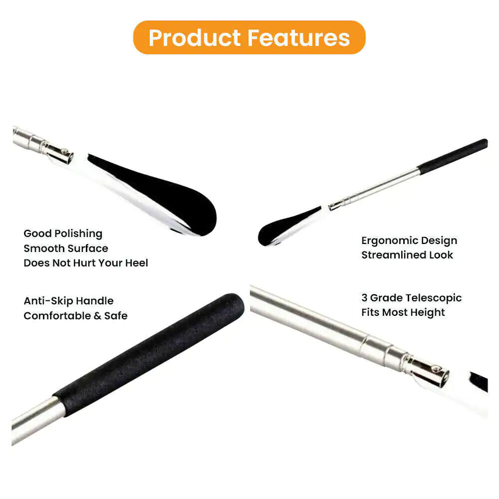 Extra Long Handle Shoe Horn – Effortless Shoe Wearing with Comfortable Glide
